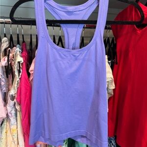 Purple Lululemon Swiftly Tech 2.0 Cropped